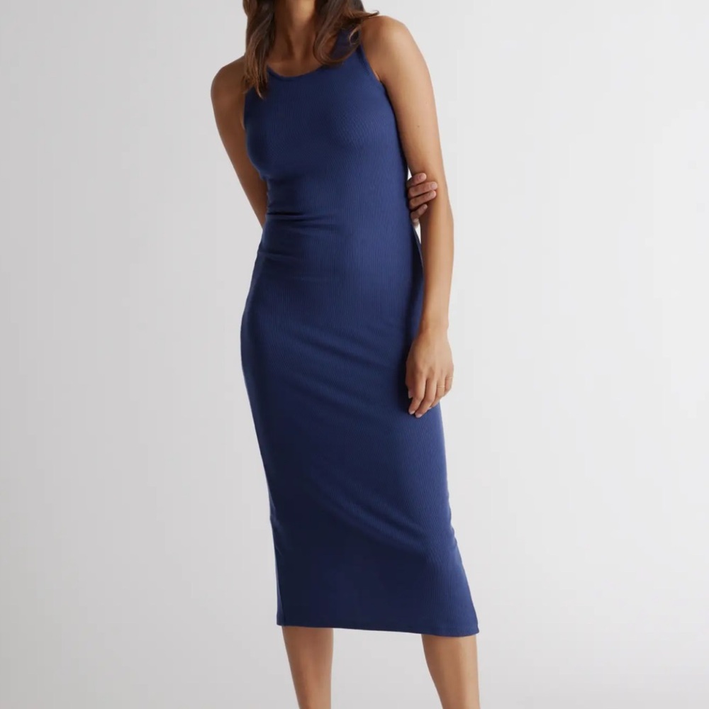Aritzia Wilfred Free Blue Bodycon Dress size M